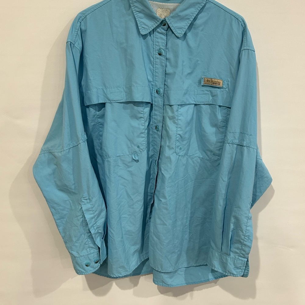 Columbia Light Blue Outdoor Shirt
